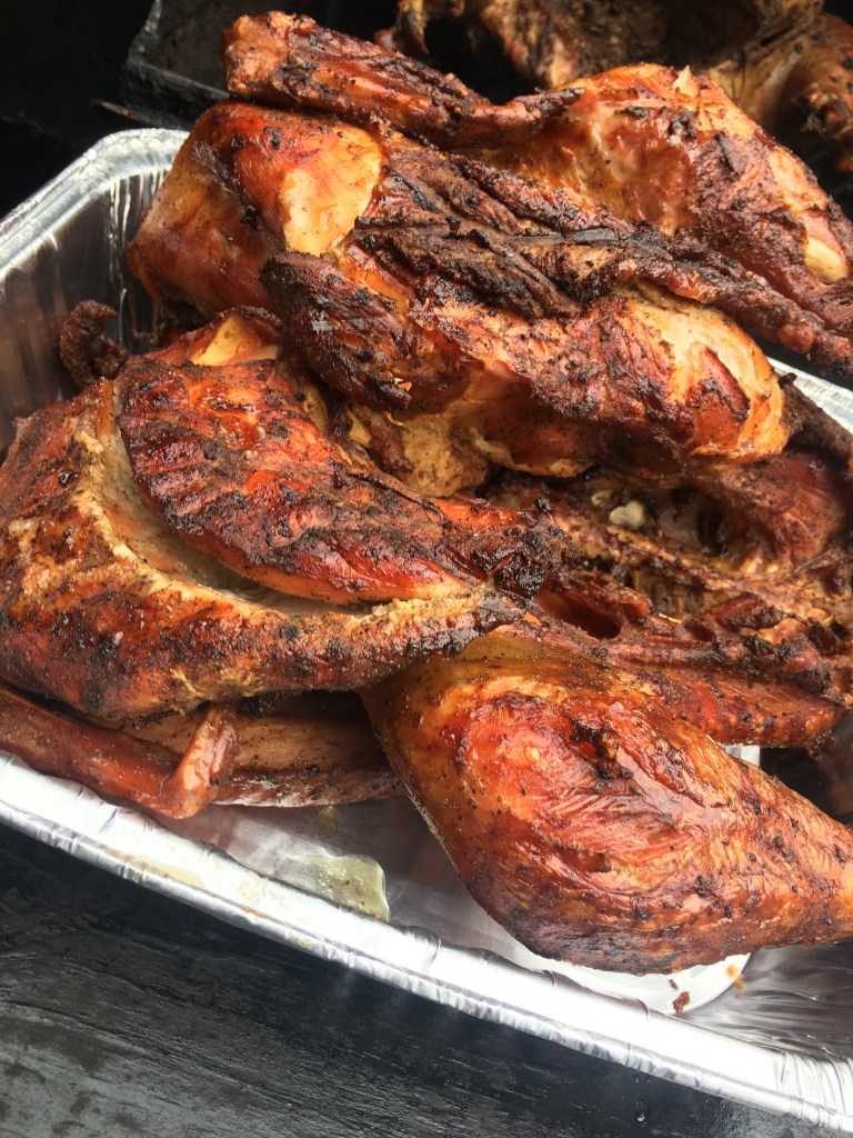 A tray of Chef Cheez’s seasoned chicken